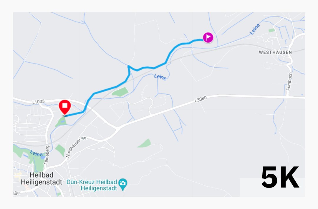 Streckenkarte 5-km-Lauf